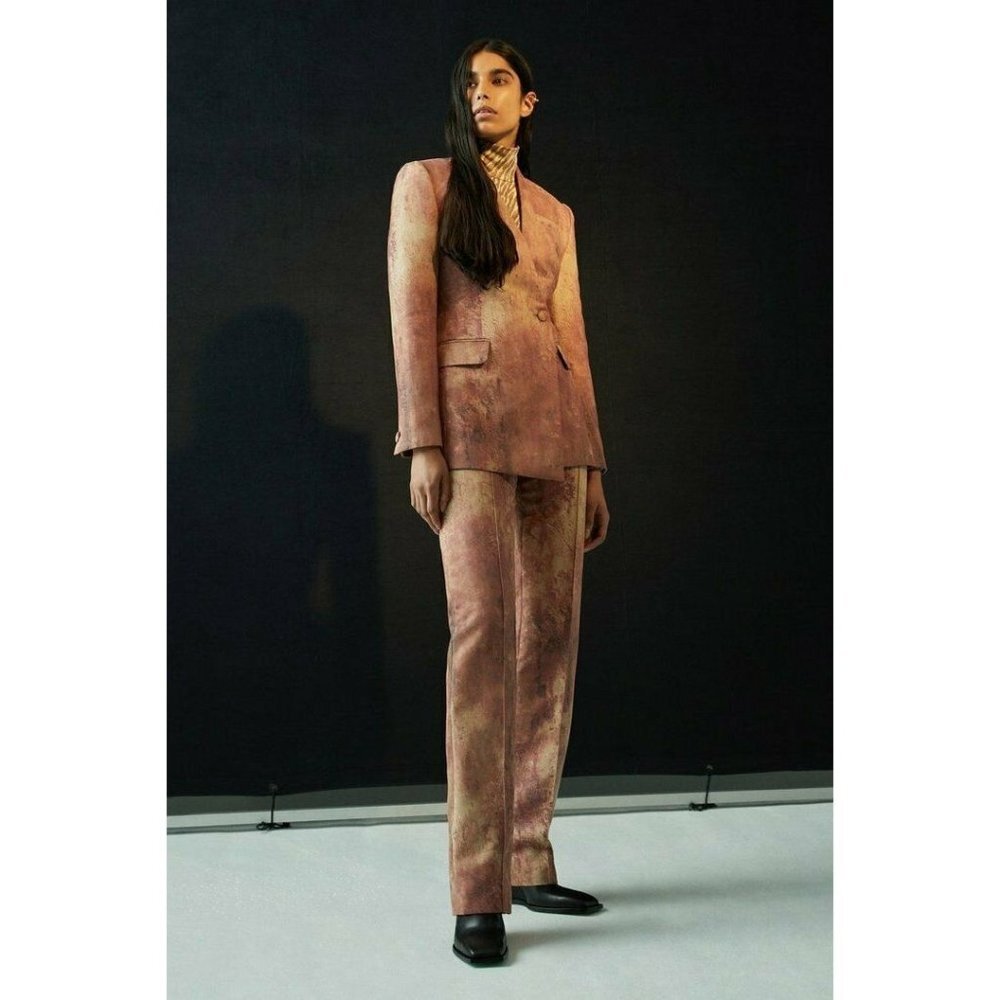 Sid Neigum Mars Printed Blazer 1130$ size 4 hand made in Canada